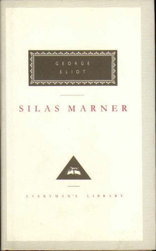 White book cover with red title "Silas Marner" and decorative emblem.