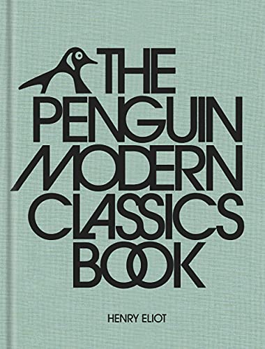 Pale blue book cover with a penguin logo and bold black text.
