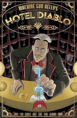 Hotel Diablo graphic novel cover featuring a man with a key.