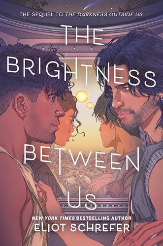 Book cover: two men embracing, city skyline in background, warm tones.