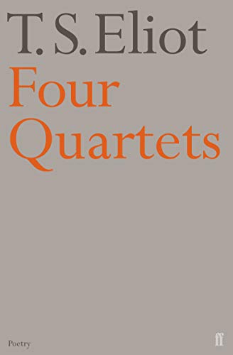 Book with four sections, likely T.S. Eliot's poetry, in a simple binding and typography.