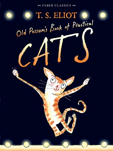 Book cover for Old Possum's Book of Practical Cats featuring an orange tabby cat illustration.