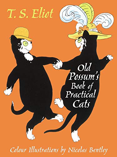 Book cover: two anthropomorphic cats dancing on an orange background.
