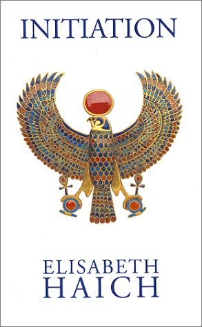Book cover: brightly colored Egyptian-style winged sun disc and title “Initiation”.