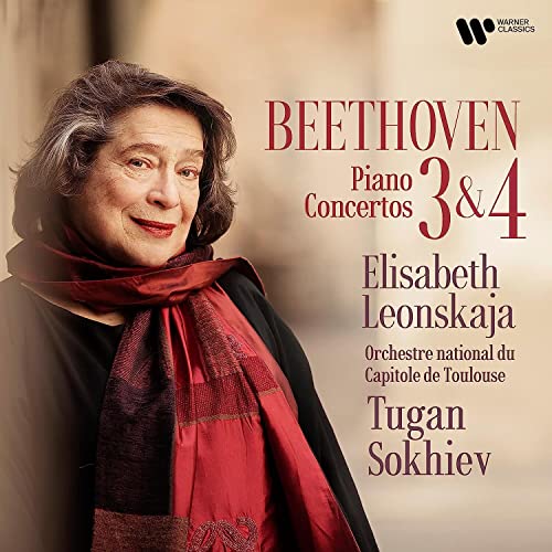 Elisabeth Leonskaja portrait, Beethoven piano concertos CD cover.