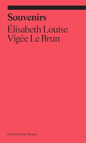 Red book cover with white text: “Souvenirs” by Élisabeth Louise Vigée Le Brun.
