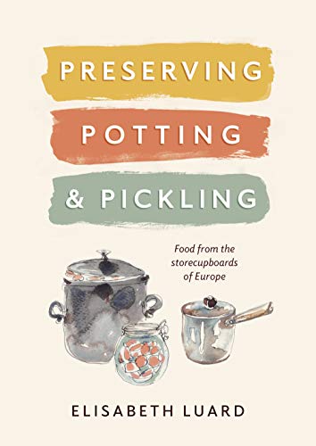 Book cover with watercolor illustrations of preserving pots and jars.