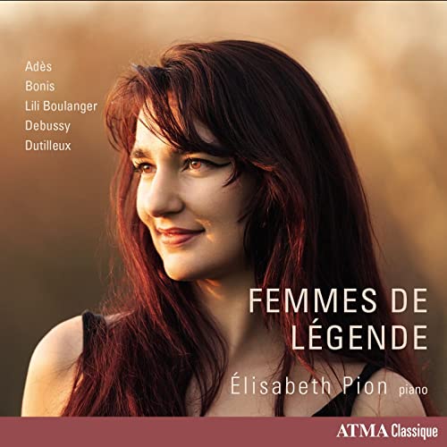 CD cover featuring pianist Elisabeth Pion, titled "Femmes De Légende.