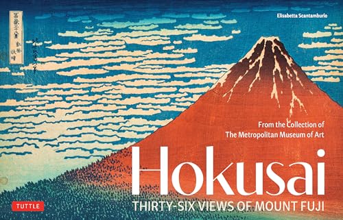 Book cover featuring a red Mount Fuji against a blue, cloudy sky.