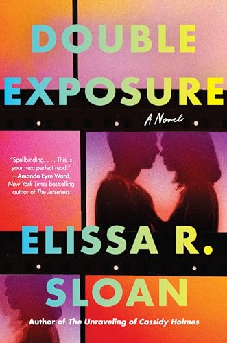 Book cover: "Double Exposure" by Elissa R. Sloan, featuring silhouetted figures.