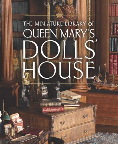 Book cover featuring a miniature library scene and portrait.