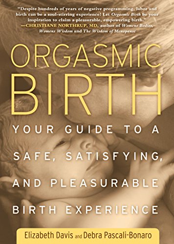 Book cover: "Orgasmic Birth" with a blurred image of a newborn.