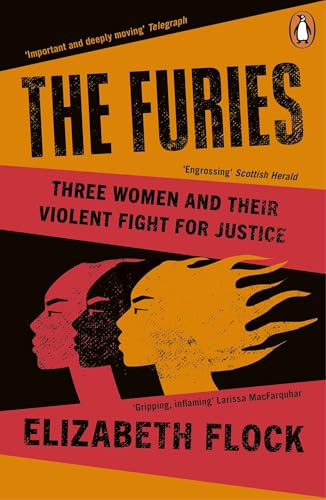 Book cover: "The Furies" by Elizabeth Flock, featuring three women’s faces.