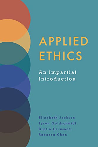 Book cover for "Applied Ethics" with overlapping colorful circles.