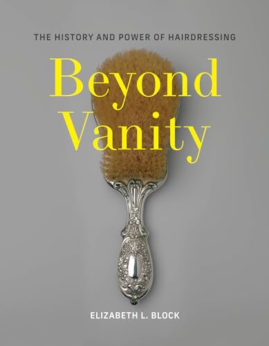 Book cover: “Beyond Vanity” with a vintage hairbrush image.