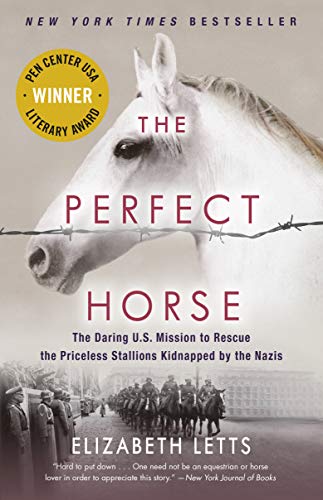 Book cover: white horse head with barbed wire, soldiers below.
