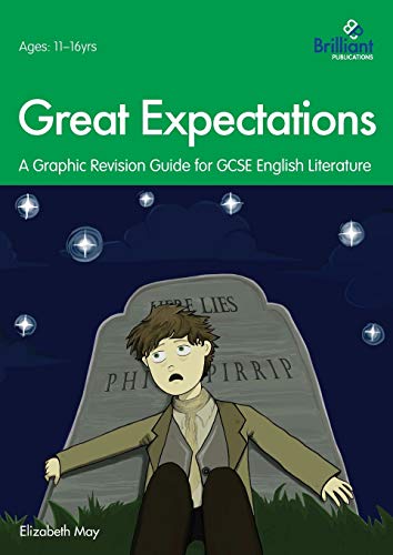 Book cover: “Great Expectations” graphic revision guide with Pip by a tombstone.