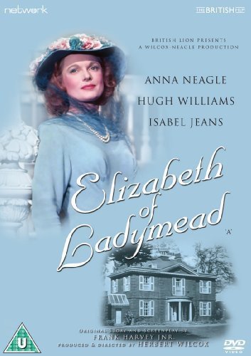 DVD cover for "Elizabeth of Ladymead" featuring Anna Neagle in period dress.