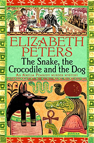 Book cover with animals, people, and Egyptian motifs in bright colors.