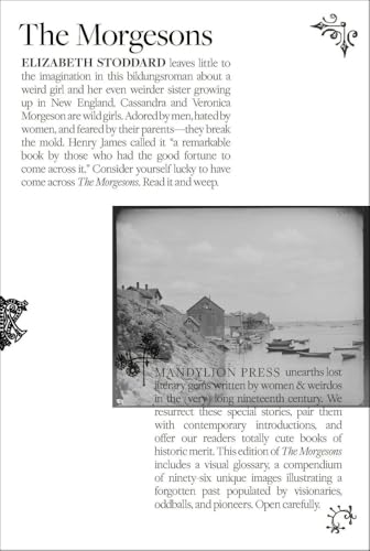 Book cover for "The Morgesons" featuring a vintage coastal landscape.