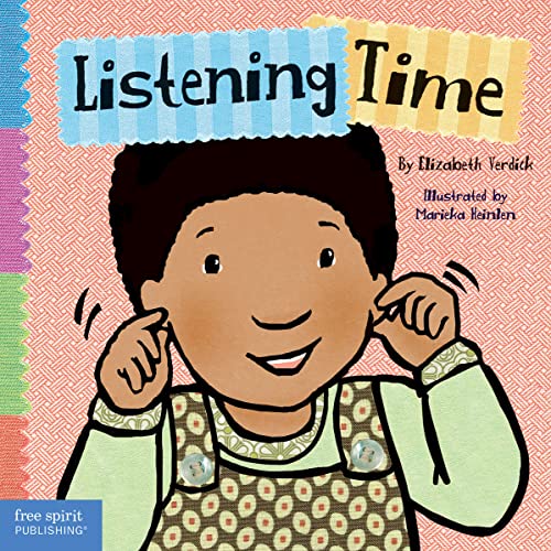 Book cover: "Listening Time" with illustration of a child listening.
