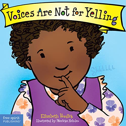 Board book cover with a thoughtful child and yellow title banner.