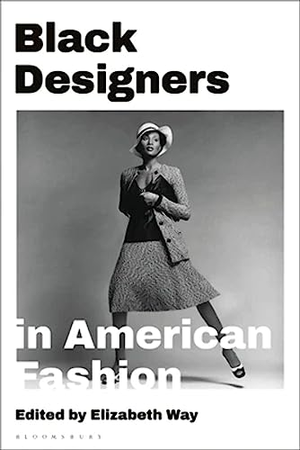 Book cover: "Black Designers in American Fashion" with a vintage fashion photo.