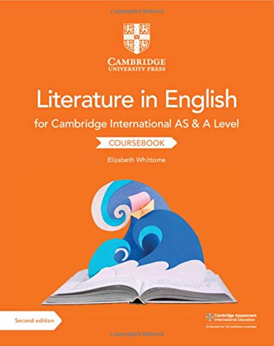 Orange textbook cover titled Literature in English with a paper boat on stylized waves.