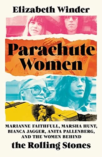Book cover titled Parachute Women by Elizabeth Winder featuring collage-style photos of women.