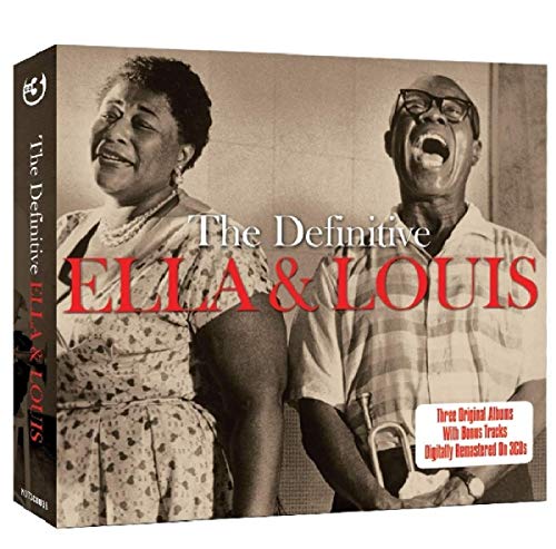 CD cover featuring portraits of Ella Fitzgerald and Louis Armstrong.