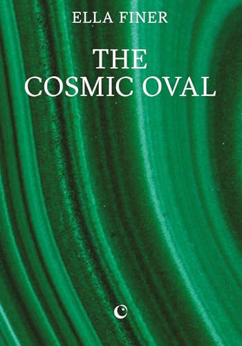 Book cover: "The Cosmic Oval" with abstract green swirling textures.