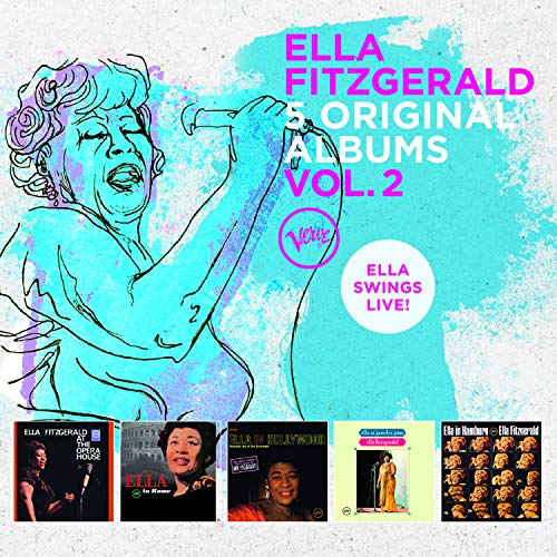 CD cover for Ella Fitzgerald’s “5 Original Albums - Vol. 2” with artwork.