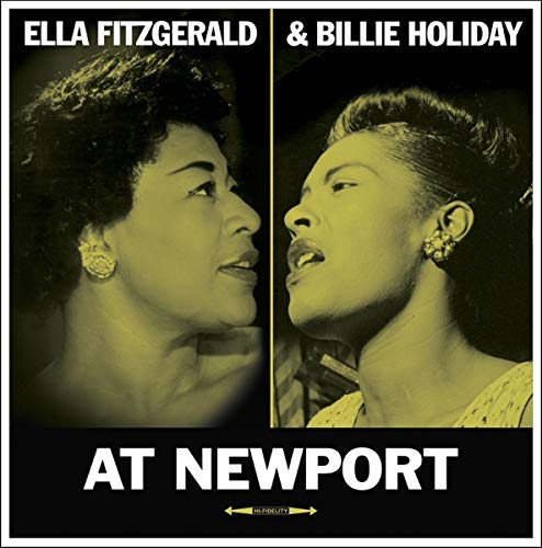 Album cover featuring portraits of Ella Fitzgerald and Billie Holiday.