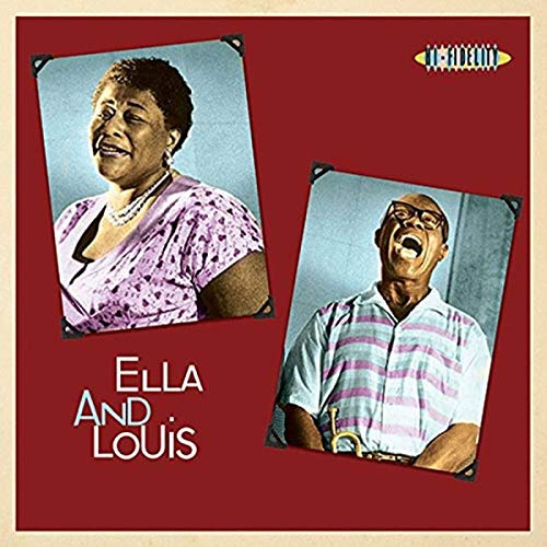 Album cover featuring portraits of Ella Fitzgerald and Louis Armstrong.
