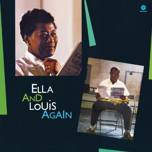 Album cover featuring portraits of Ella Fitzgerald and Louis Armstrong.