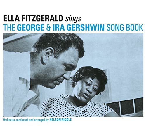 Album cover featuring Ella Fitzgerald and Nelson Riddle in a blue-tinted photograph.