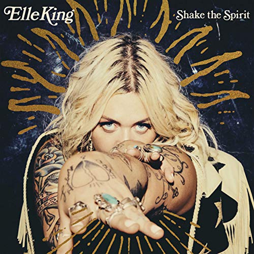 Elle King album cover featuring a tattooed woman with blonde hair against dark background.