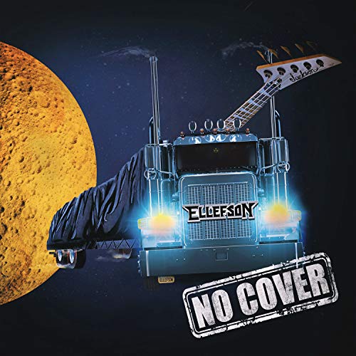 "CD cover art featuring a semi-truck with a guitar, 'NO COVER' stamp."