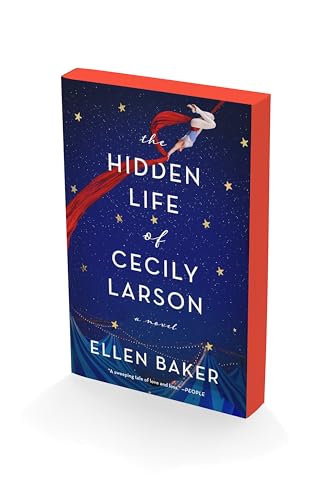 Book cover: "The Hidden Life of Cecily Larson" with a circus performer.