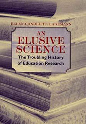 Book cover for "An Elusive Science" with stacked books background.
