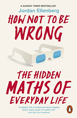 Book cover: "How Not to Be Wrong" with 3D glasses illustration.