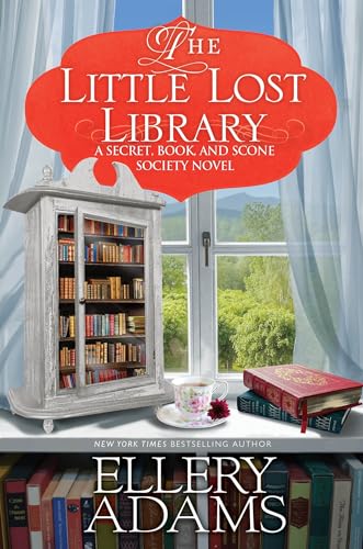 Book cover: “The Little Lost Library” with a small cabinet of books.