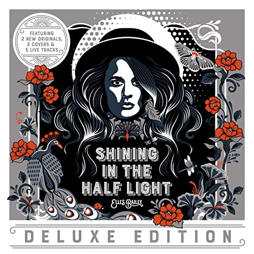 Album cover featuring a woman in a black hat surrounded by floral and animal illustrations.