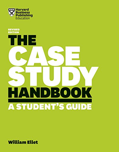 Green book cover with white text: "The Case Study Handbook, A Student's Guide".
