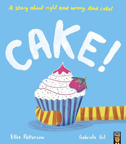 Book cover: large “CAKE!” text above a colorful cupcake illustration.