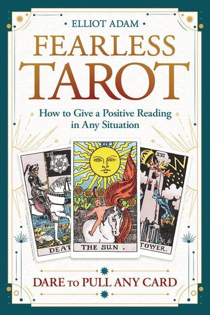 Book cover featuring tarot cards with bold text: "Fearless Tarot.