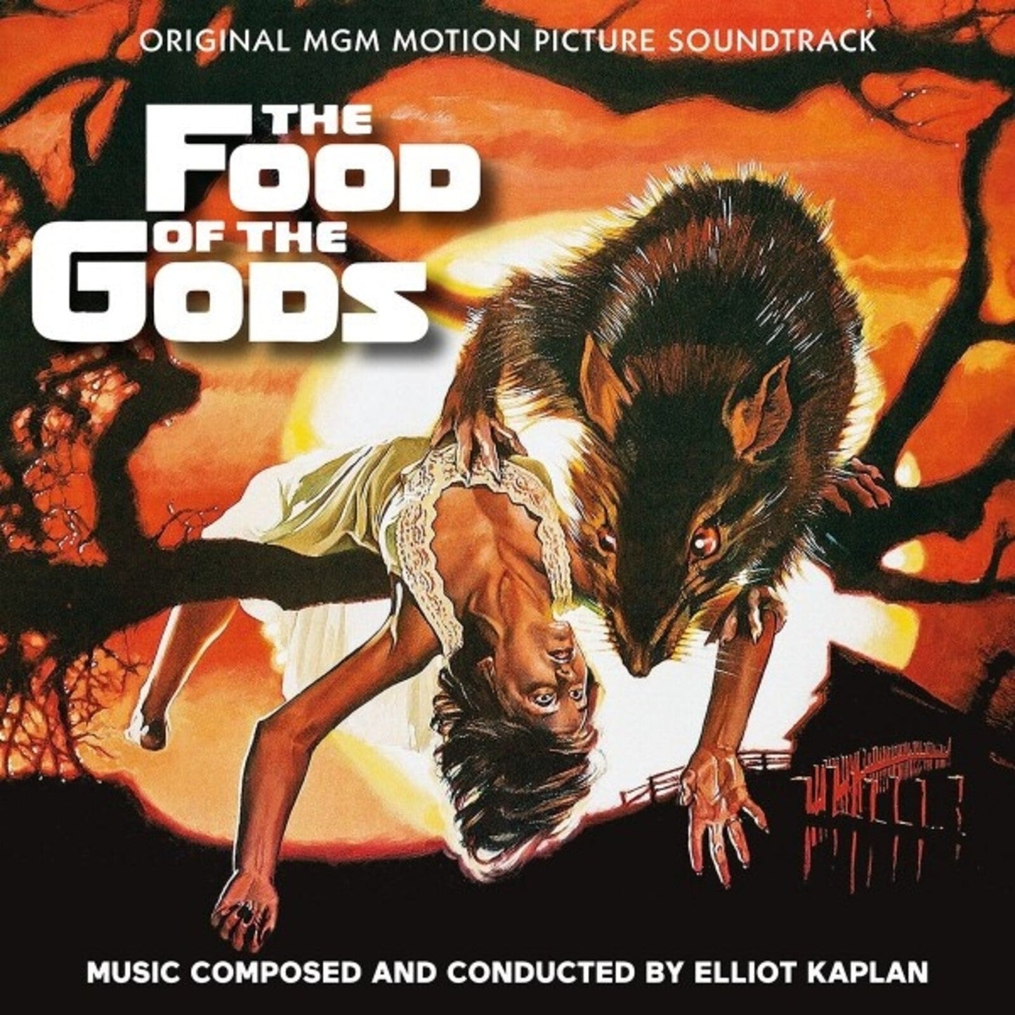 CD cover for "The Food of the Gods" featuring a giant rat and woman.