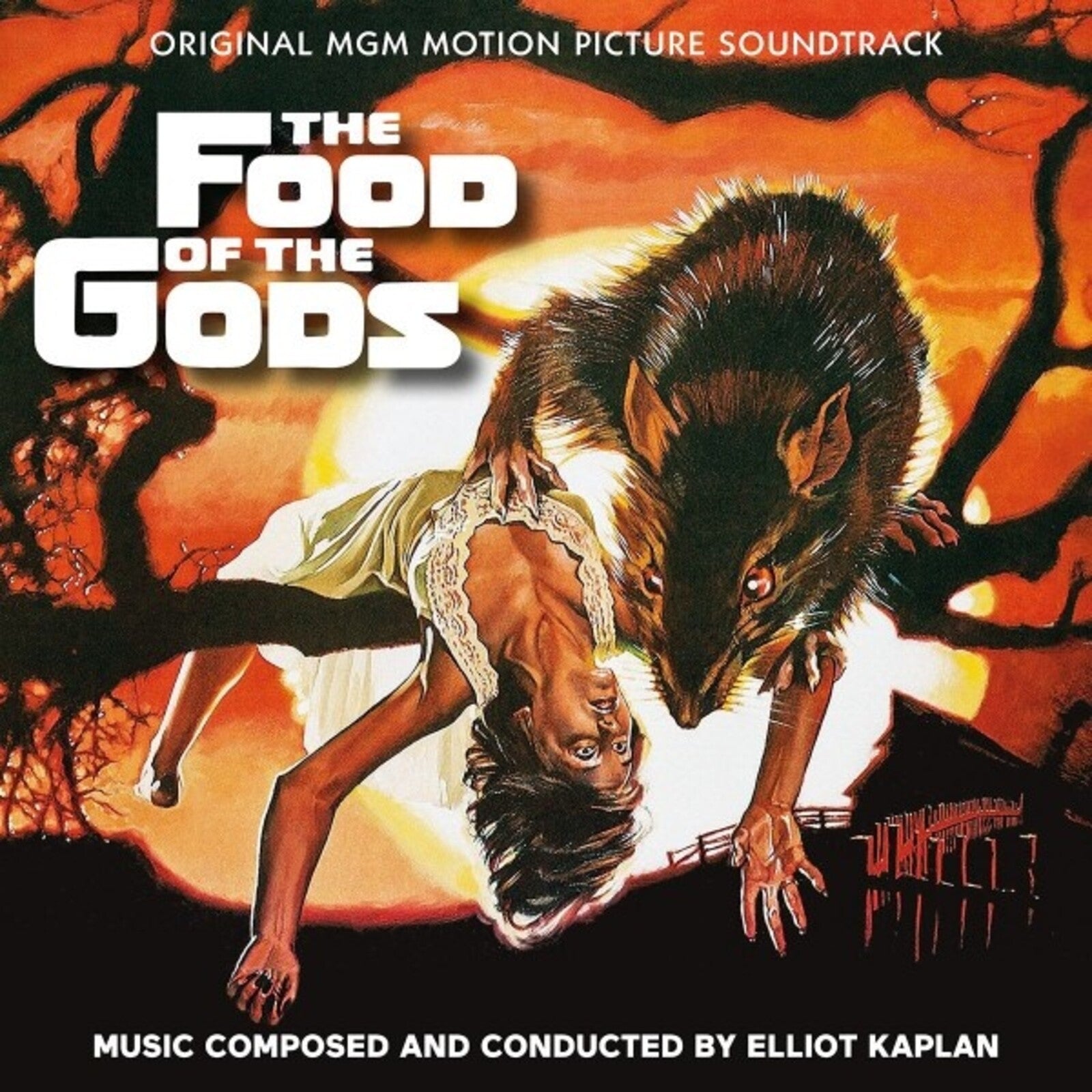 CD cover for "The Food of the Gods" featuring a giant rat and woman.