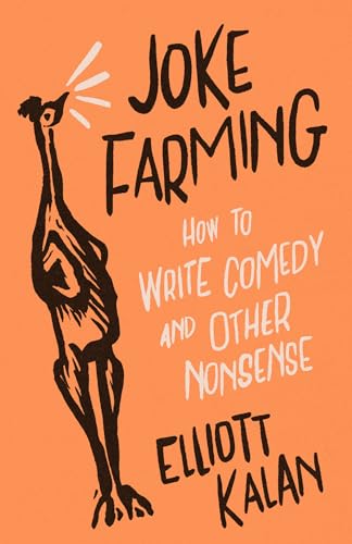 Book cover: "Joke Farming" with an illustration of an ostrich.