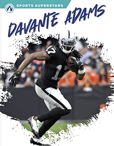 Book cover featuring football player Davante Adams in a Raiders uniform.